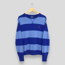 Polo Ralph Lauren Blue Striped Sweater Small