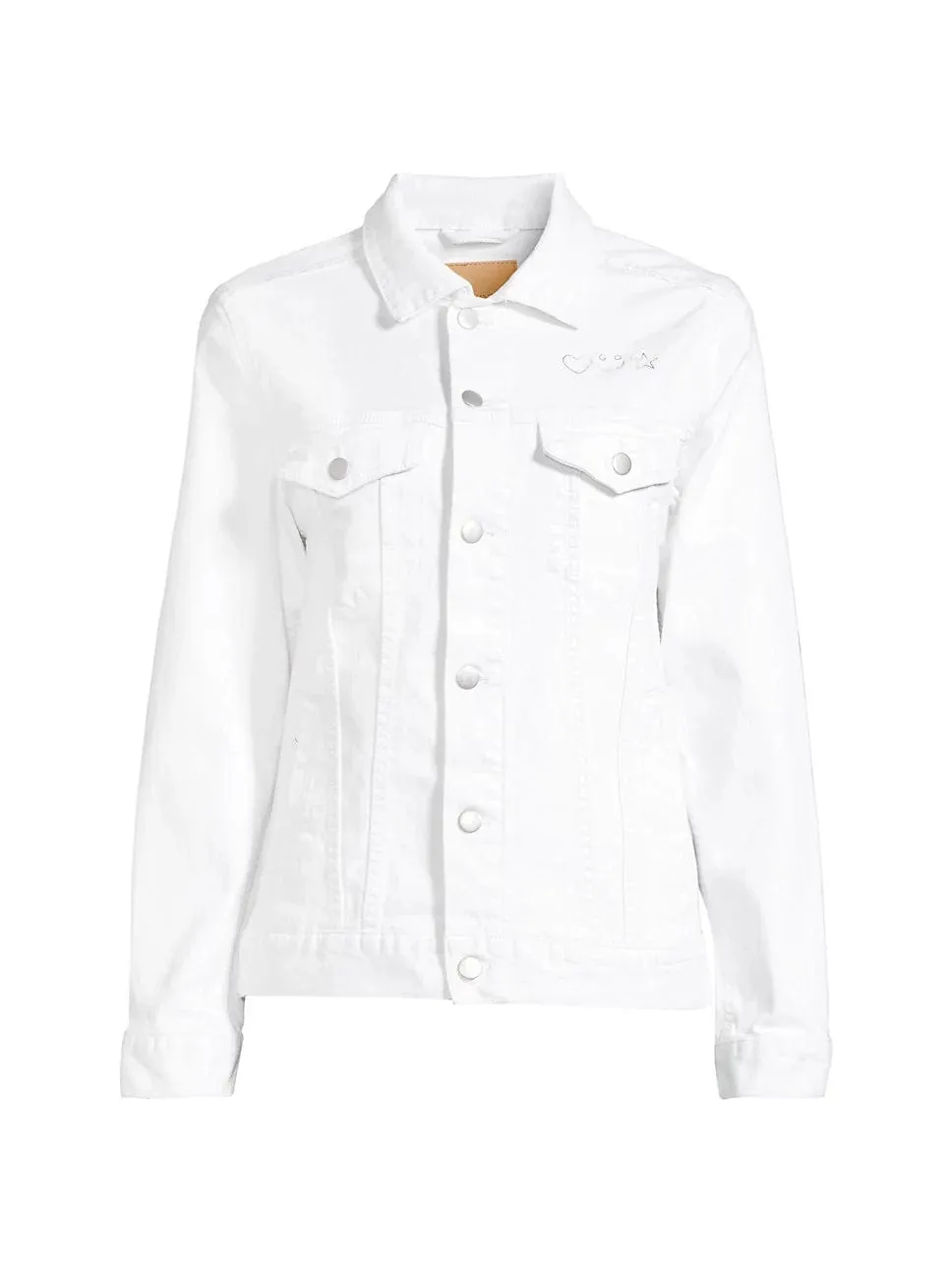 "mama" Adult White Denim Jacket