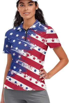 Short Sleeve Golf Shirts for Women Lightweight Moisture Wicking Tennis Shirts Women's Athletic Pullover Tops XS-2XL