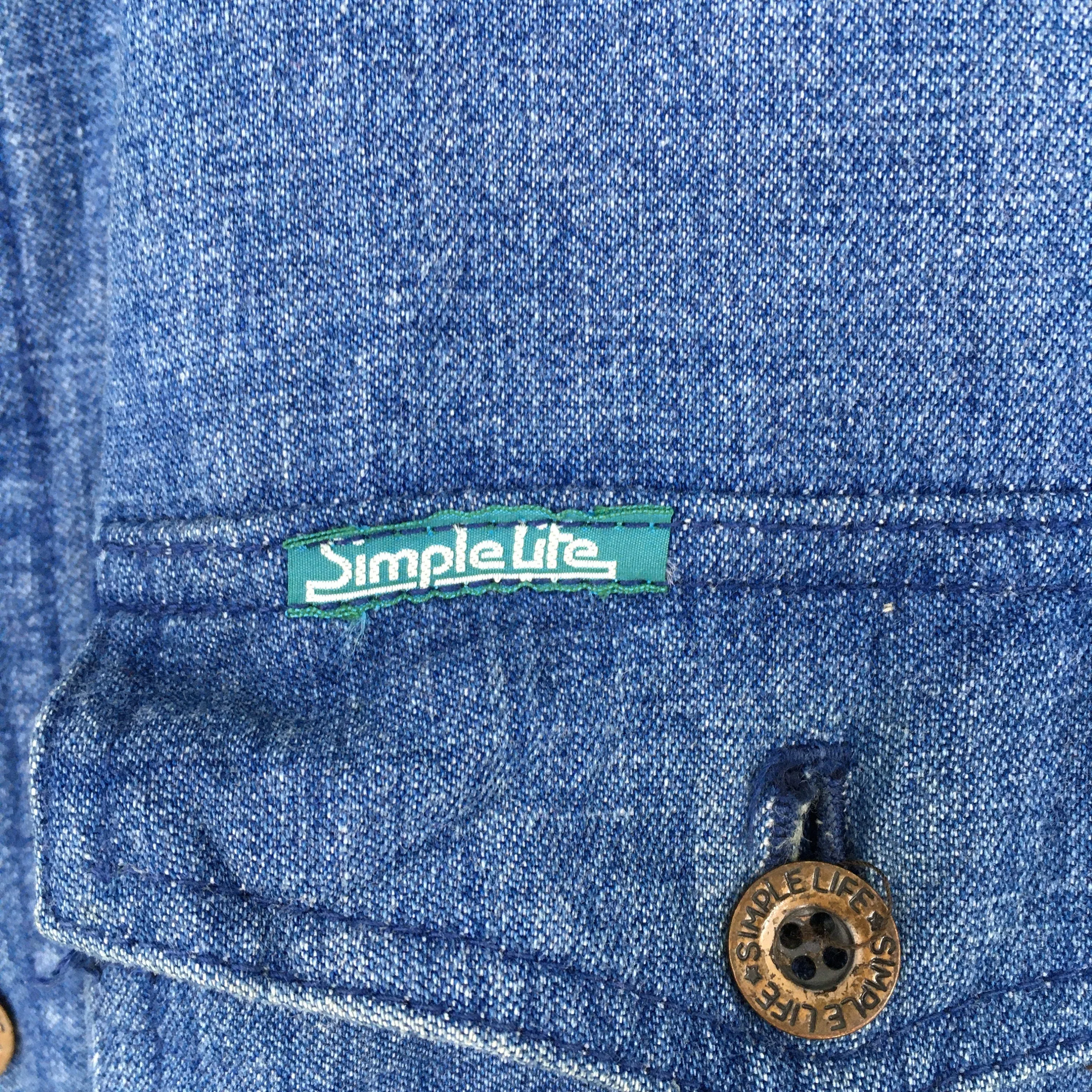 Simple Life Denim Worker Jacket Large