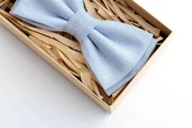 Stand Out on Your Wedding Day with an Ice Blue Modern Butterfly Bow Tie for Groomsmen
