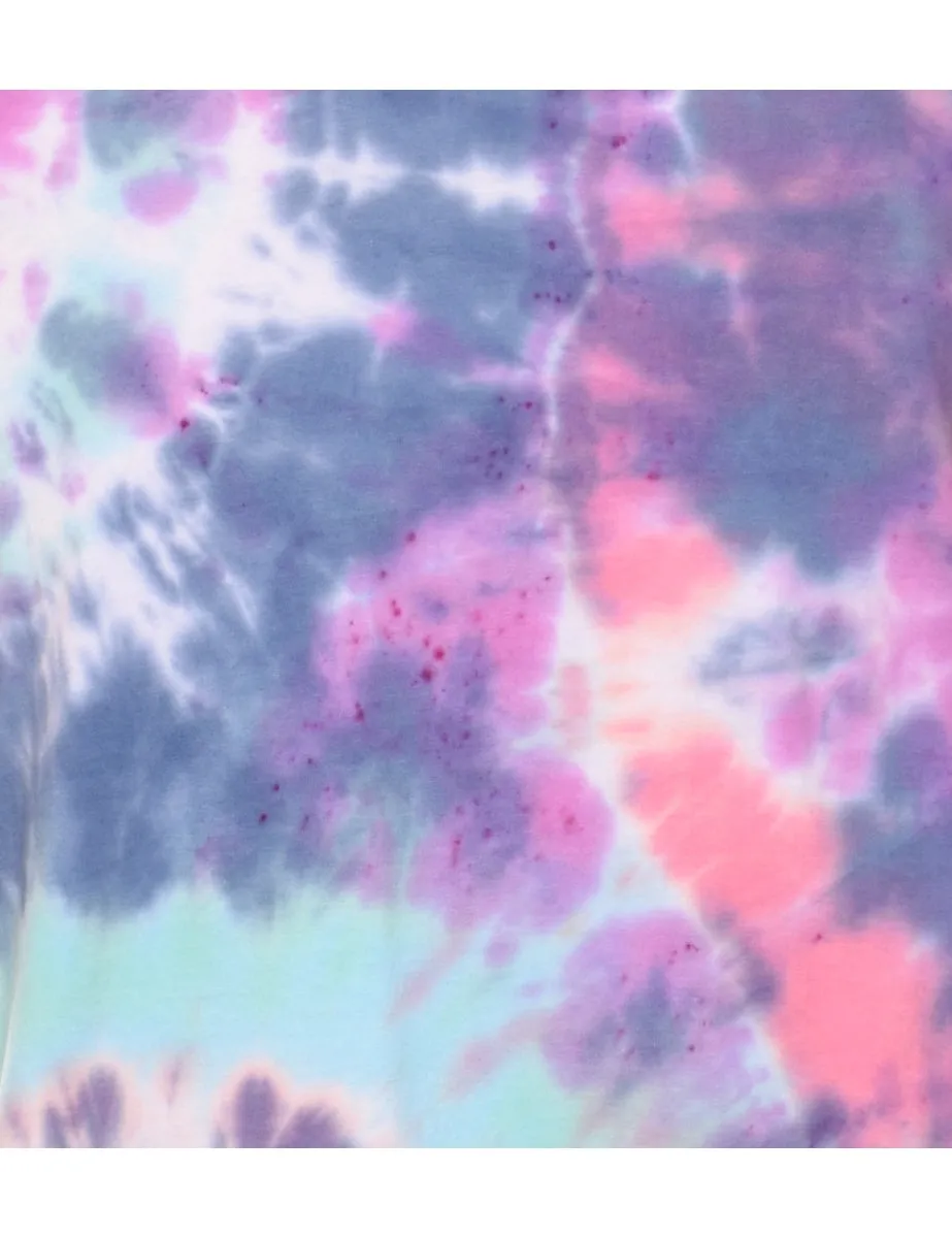 Tie Dye Design Multi-Colour T-Shirt - L
