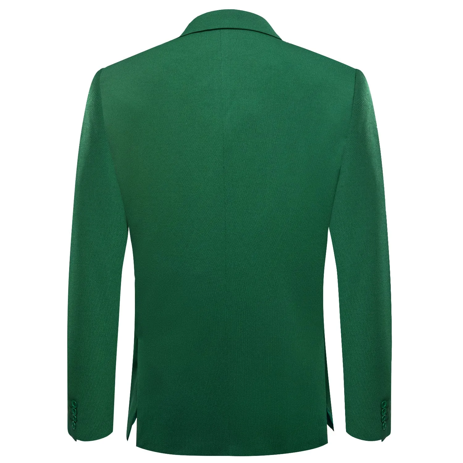 Ties2you Knit Dress Suit Parakeet Green Solid Notched Collar Silk Suit for Men