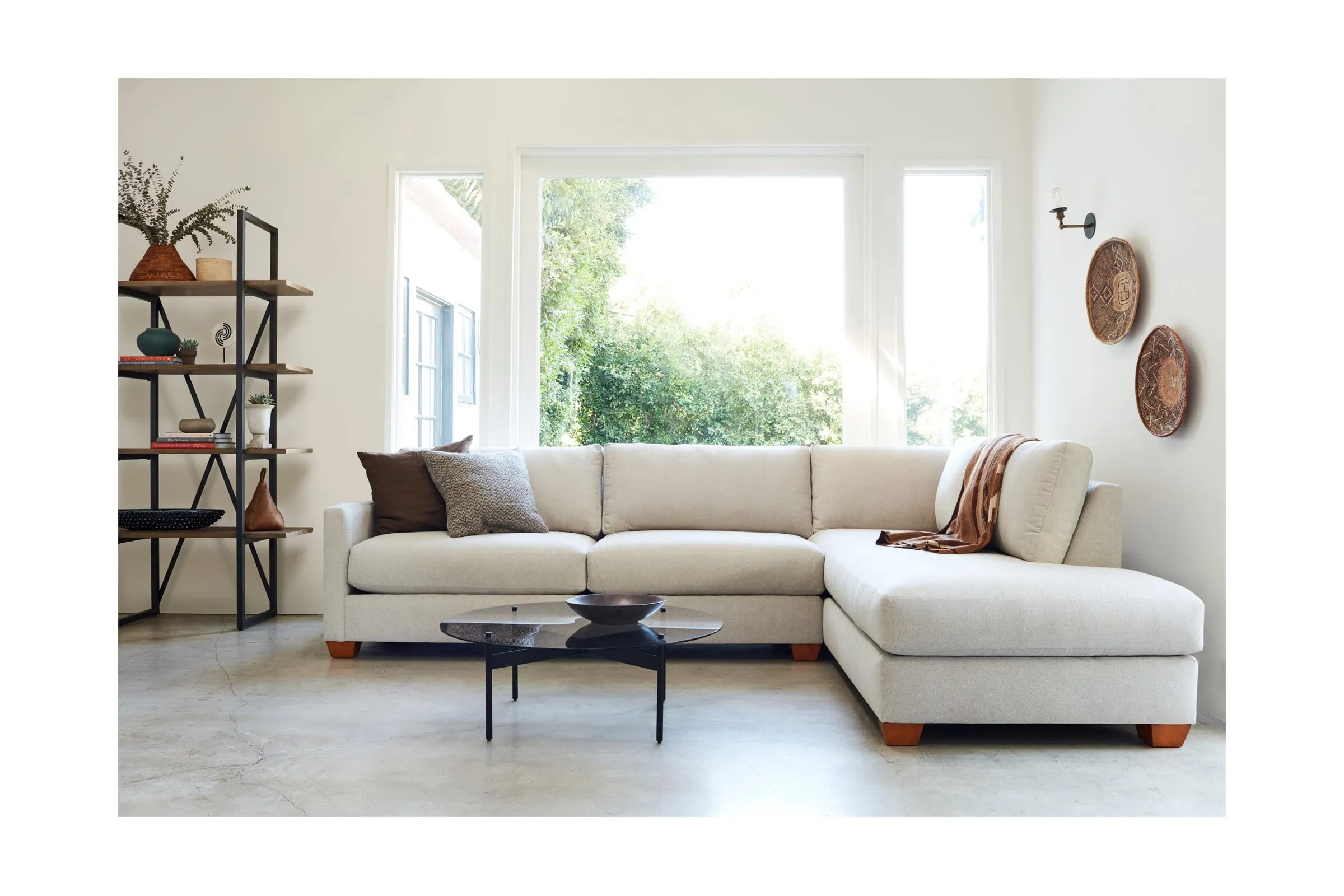 Tuxedo 2pc Sleeper Sectional :: Leg Finish: Espresso / Configuration: RAF - Chaise on the Right / Sleeper Option: Deluxe Innerspring Mattress