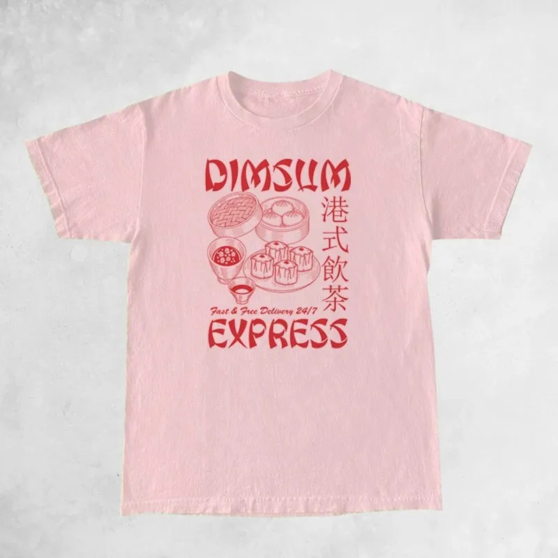 Unisex Dim Sum Express Retro T-Shirts