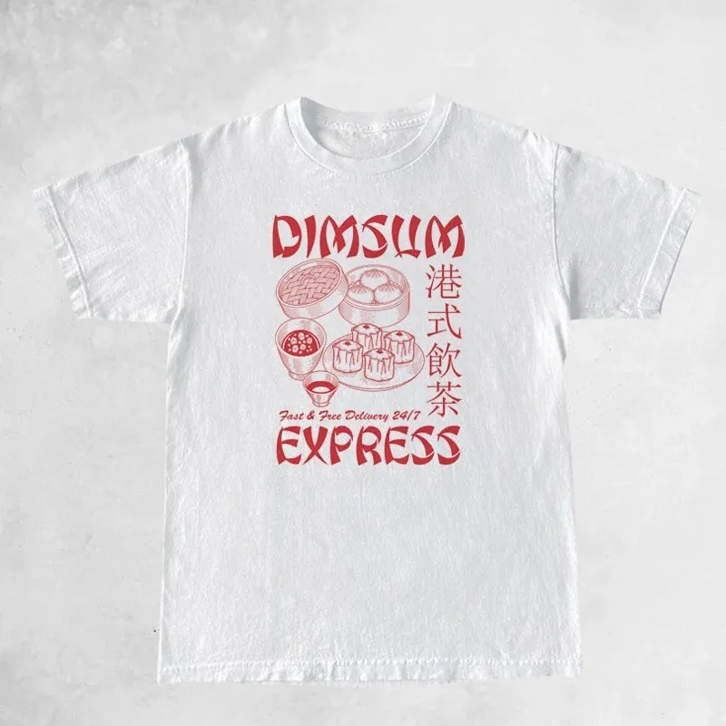 Unisex Dim Sum Express Retro T-Shirts
