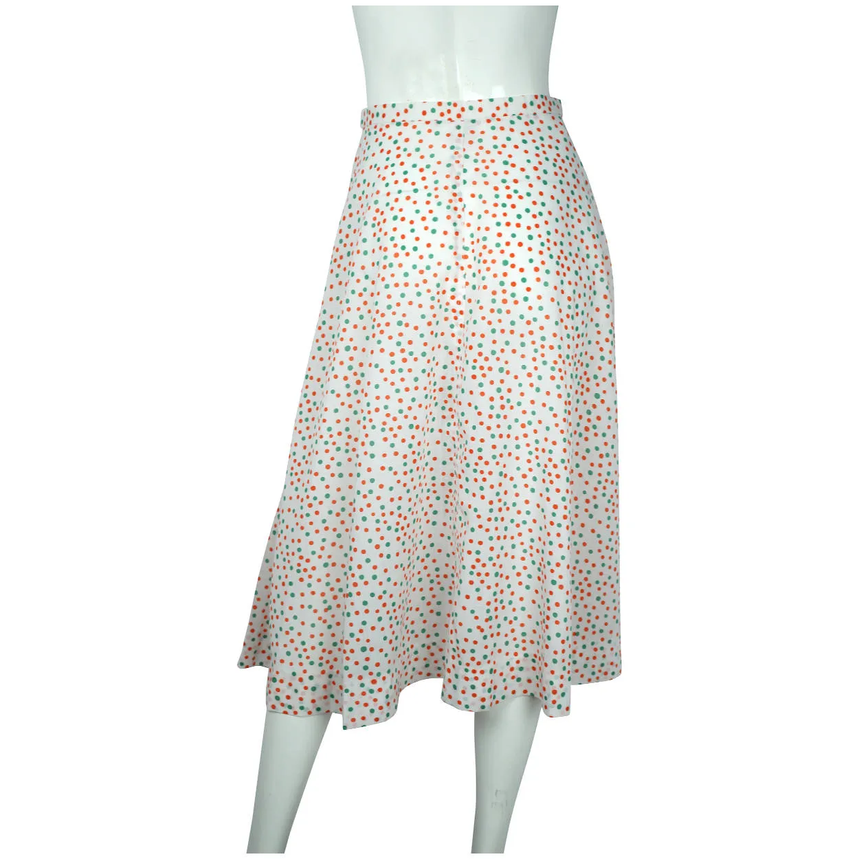 Vintage Christian Dior Polka Dot Beachwear Skirt 1970s Unused Old Stock NOS 26”W