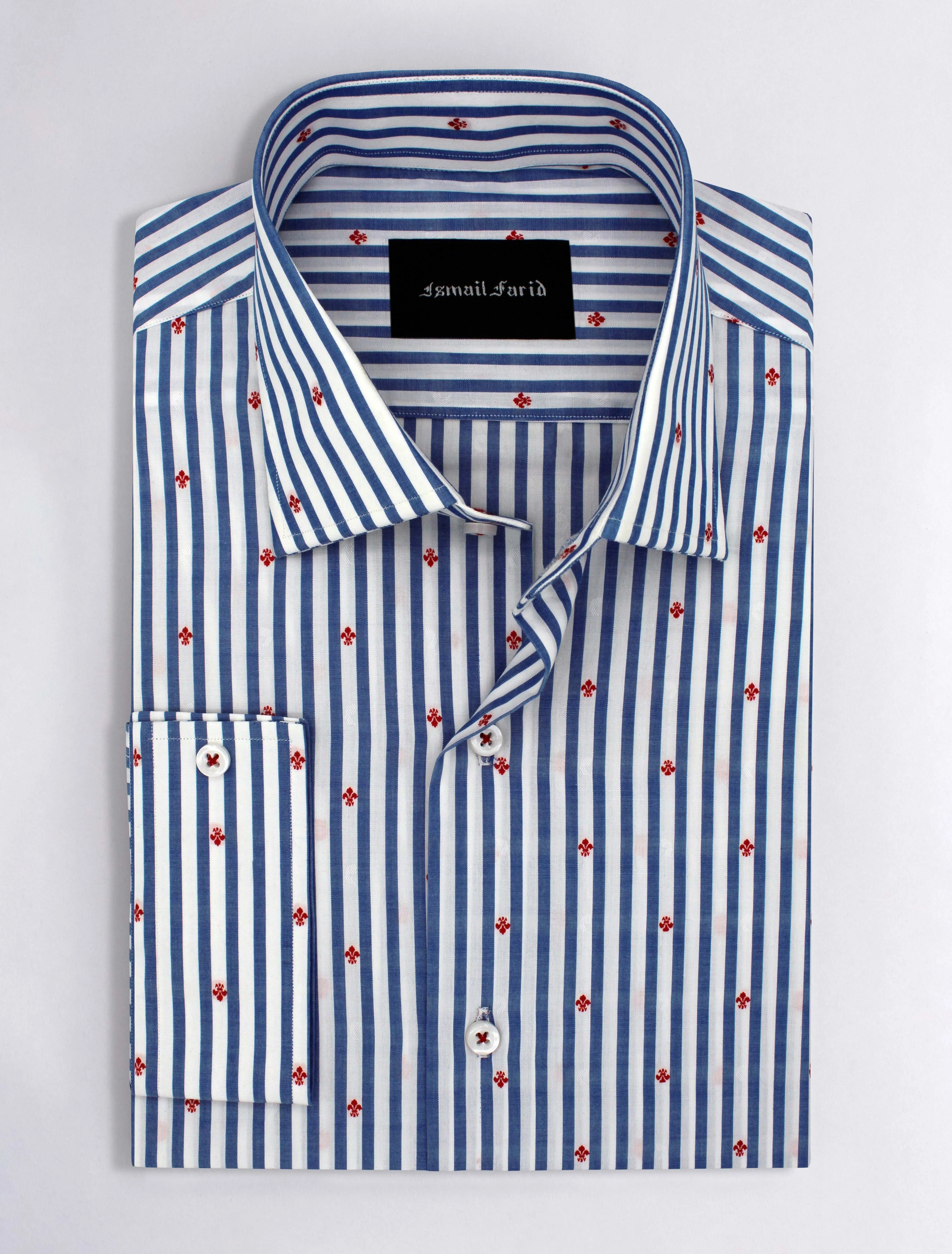 WHITE-BLUE STRIPED SHIRT