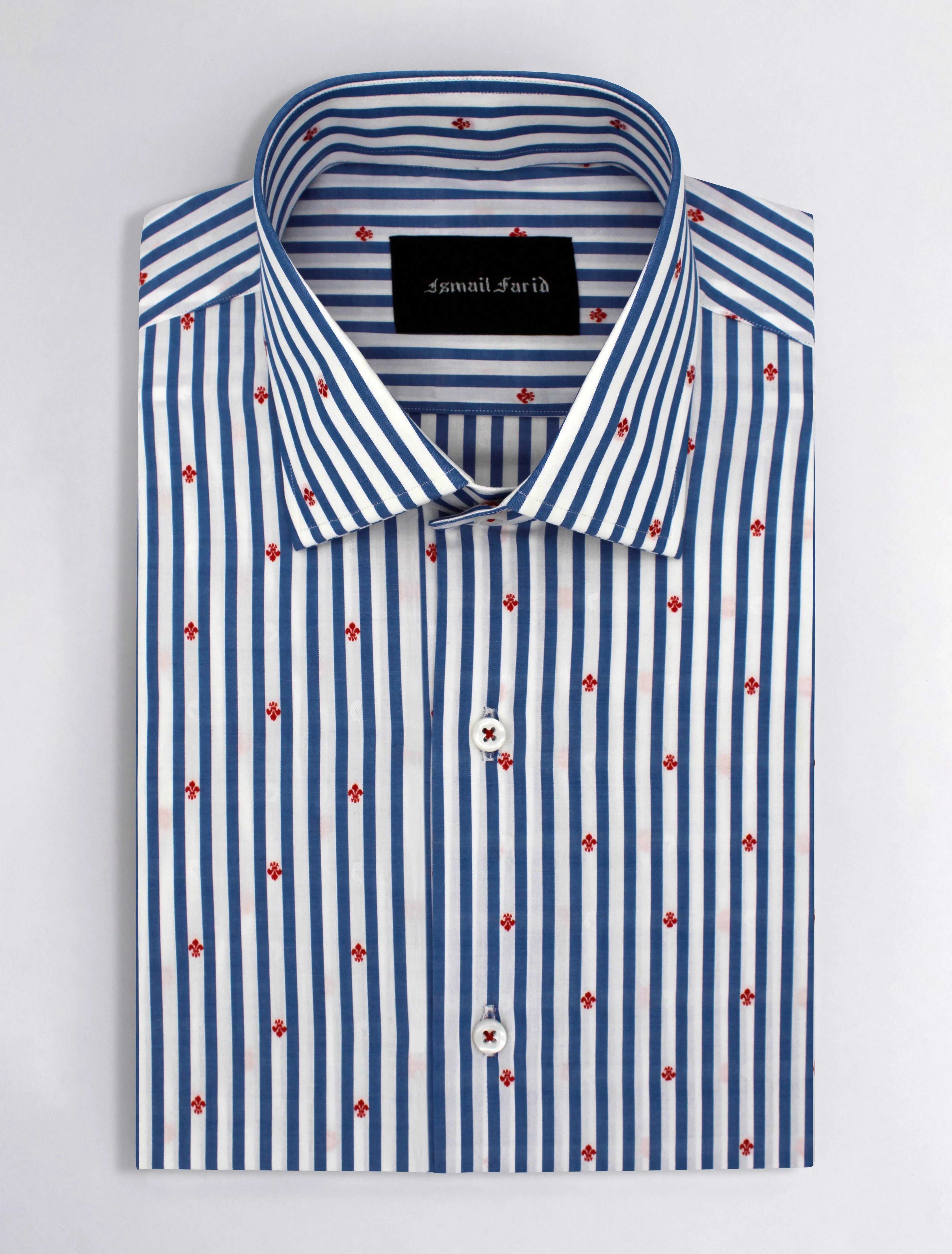 WHITE-BLUE STRIPED SHIRT